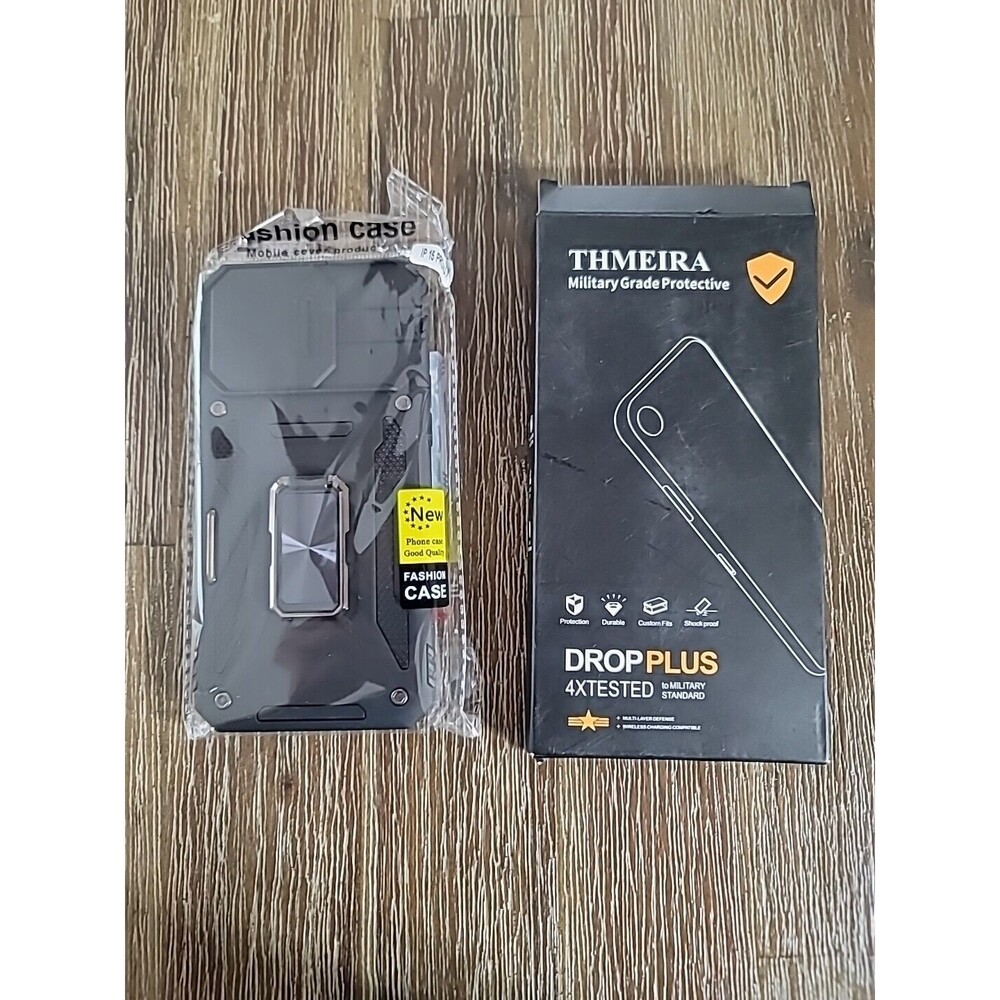 THMEIRA Iphone 15 Pro Max Heavy Duty Protection Case with Camera Slide Cover Scr